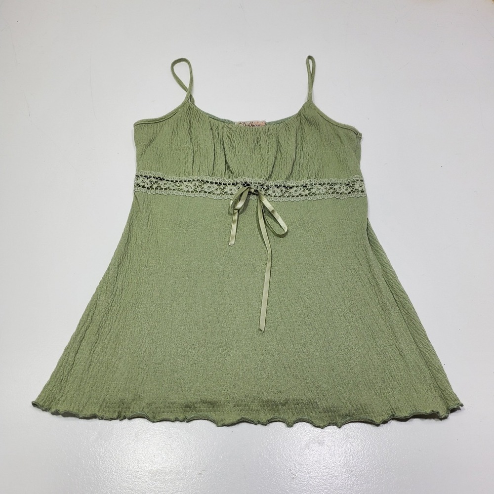 Vintage Y2K Younique Women's Cami Top L Fairy Grunge Coquette Lightweight